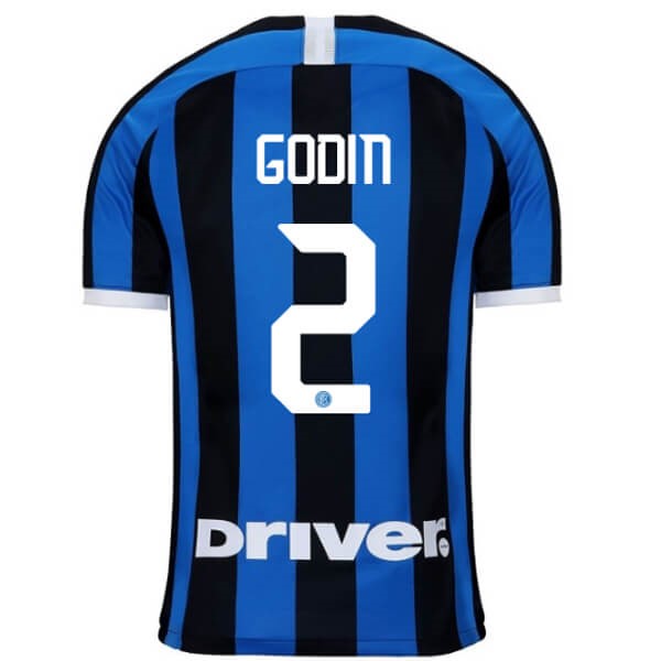 Replicas Camiseta Inter NO.2 Godin 1ª 2019/20 Azul